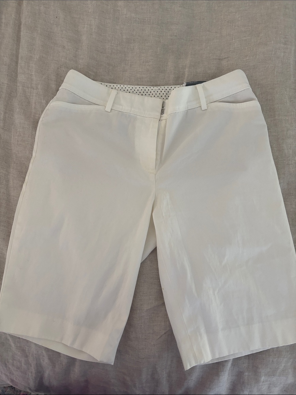 Talbots White Women's Bermuda Shorts